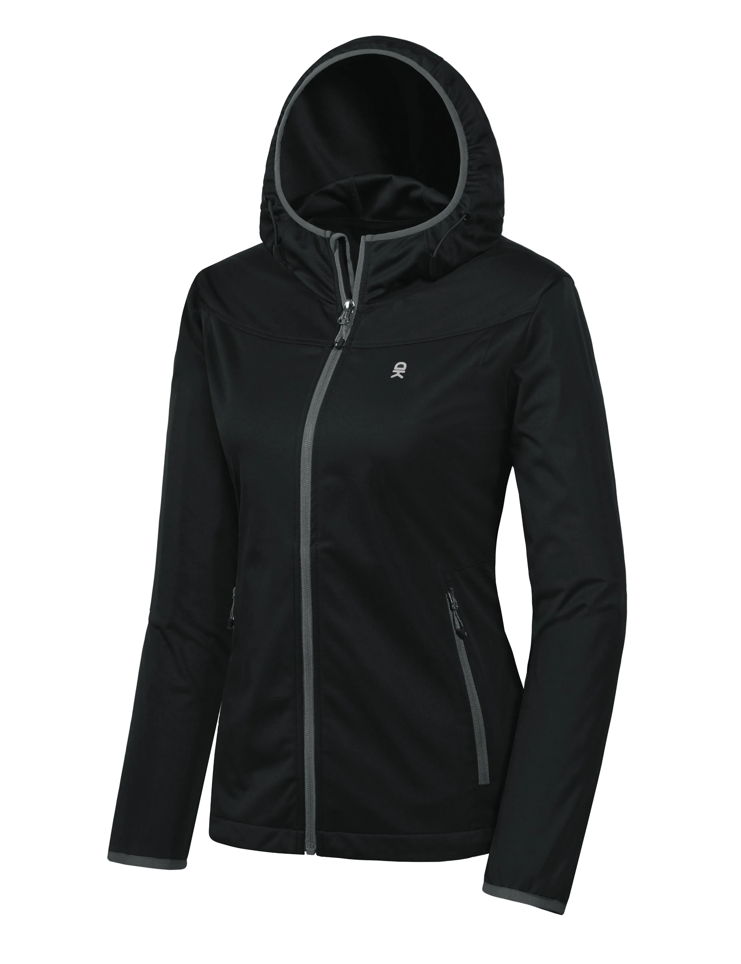 Women's Lightweight Hooded Hiking Softshell Jacket