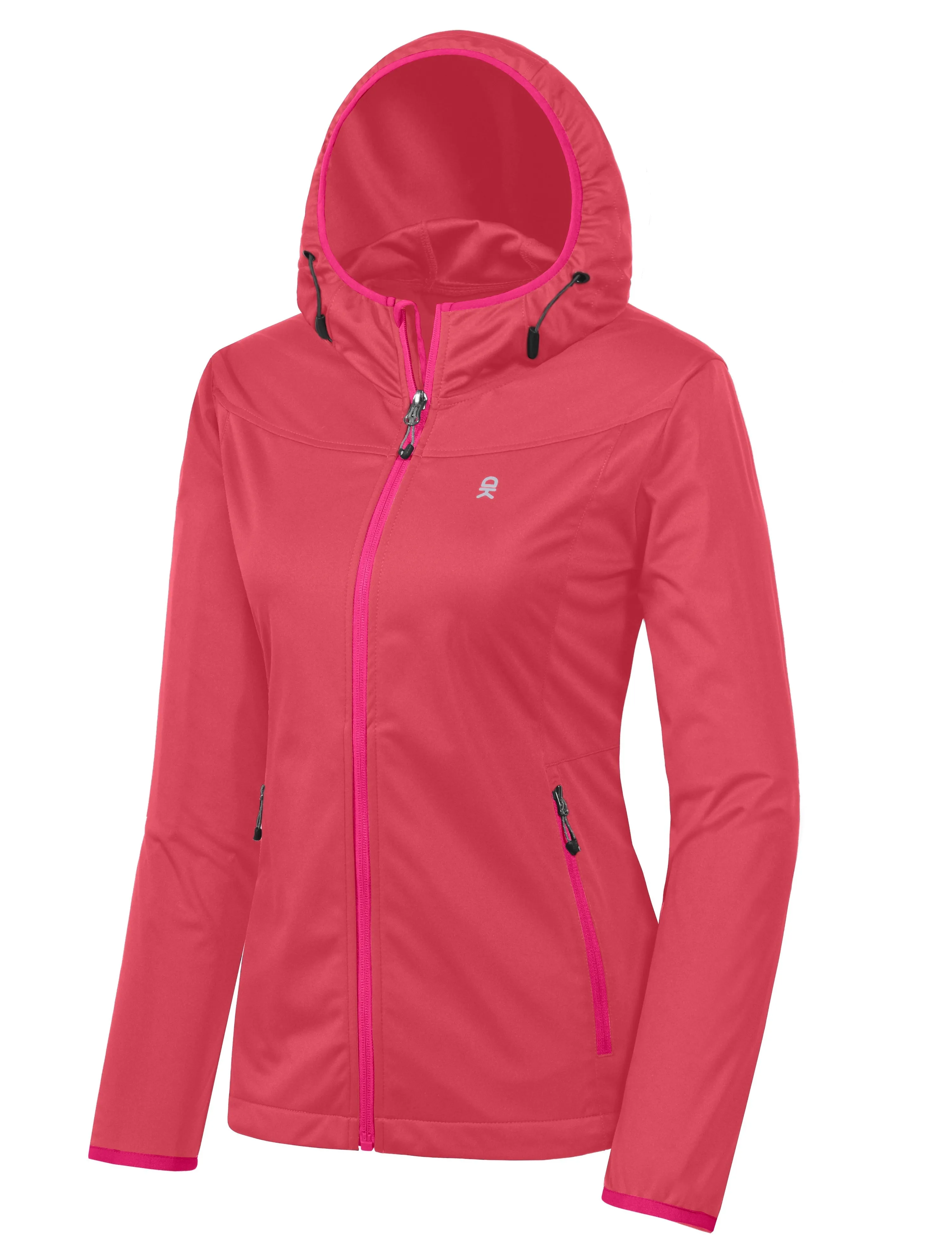 Women's Lightweight Hooded Hiking Softshell Jacket