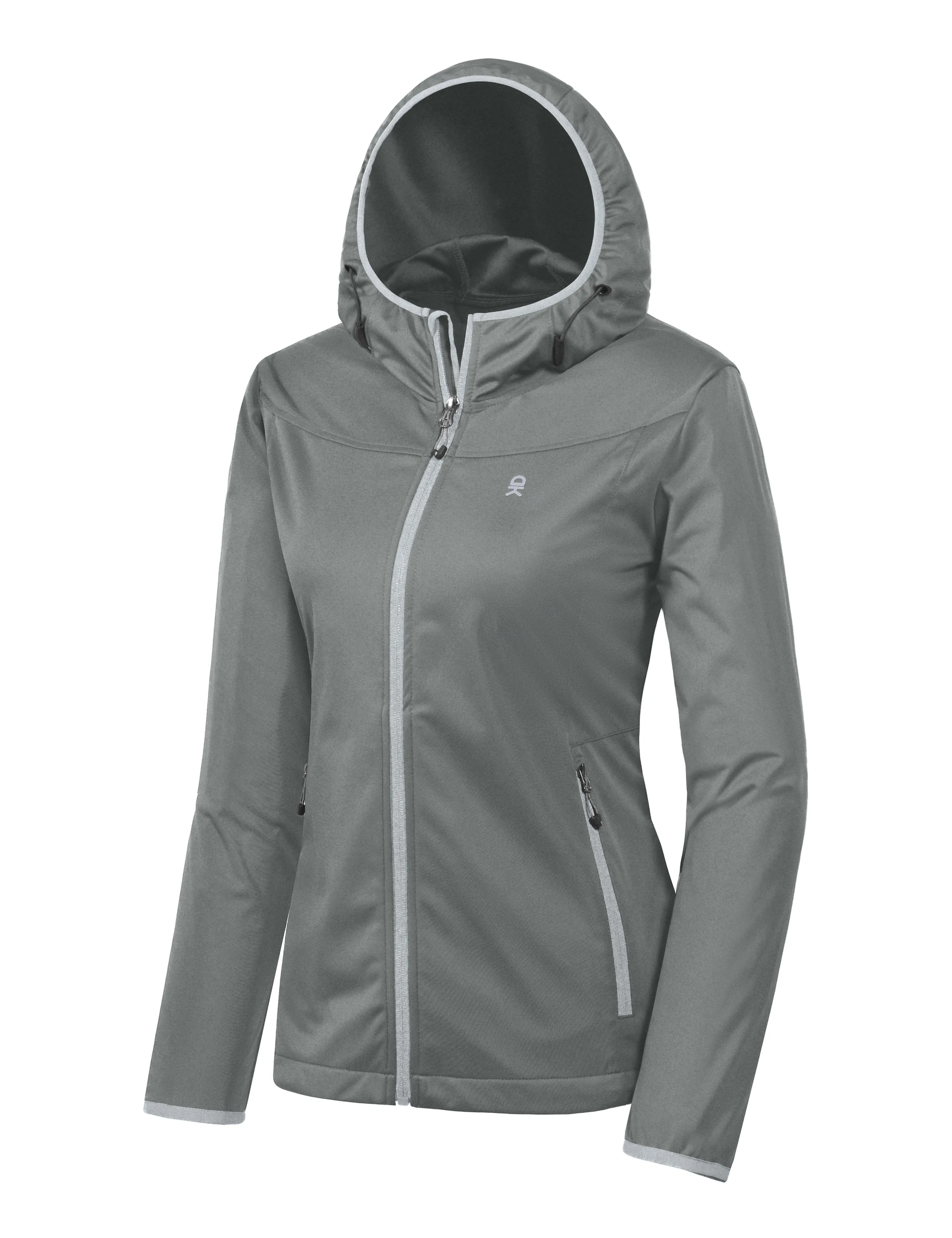 Women's Lightweight Hooded Hiking Softshell Jacket