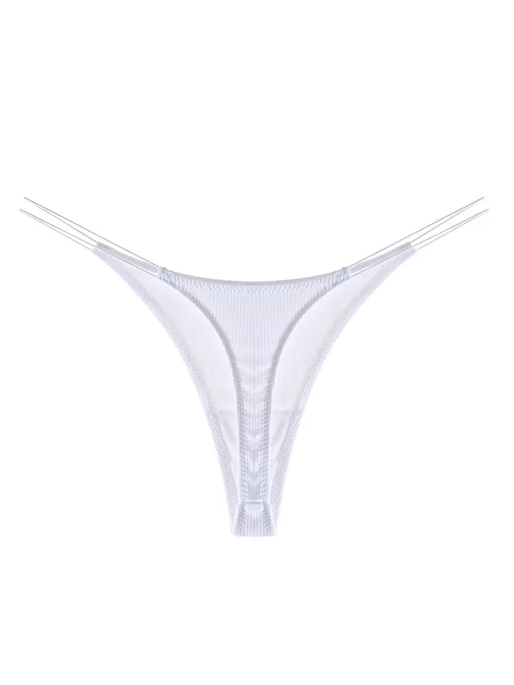 ZASUWA Female Breathable Double Strapes One-piece Thong