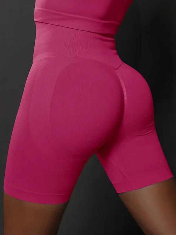 ZASUWA Female Breathable Seamless Scrunch Bum Hip-lift Shorts