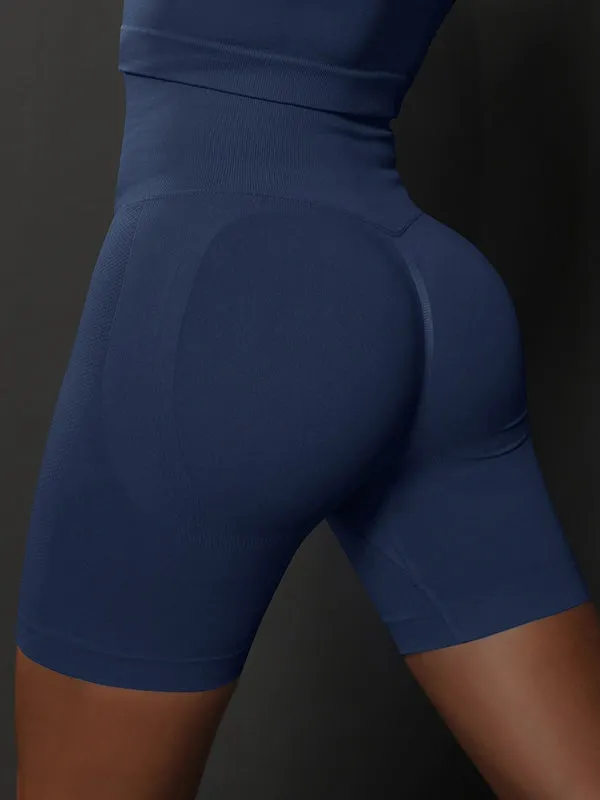 ZASUWA Female Breathable Seamless Scrunch Bum Hip-lift Shorts