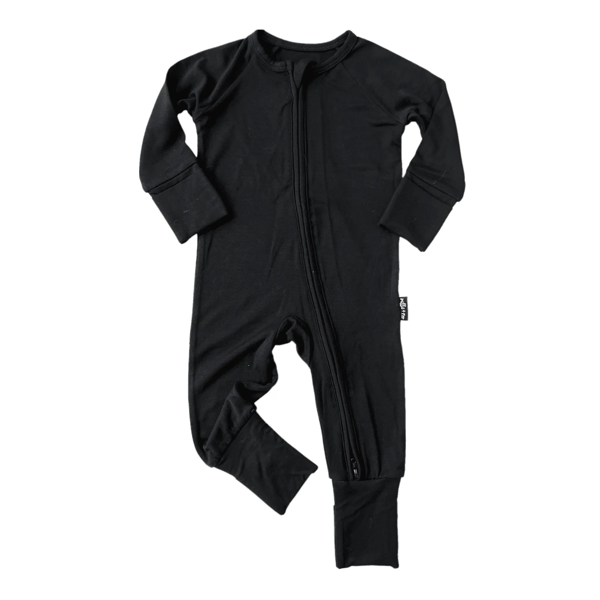 ZIP ROMPER - Midnight Black